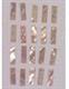1pc. Awabi flat inlay blank (slides) size 8.5 x 30 x 1mm   