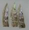 1pc Green abalone shell feather 30mm width x 125mm length x 0.15mm thickness