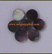 1pc Black MOP dot 14mm diameter x 1.3mm thickness  