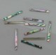 1 inch Green abalone strips 4.76mm width x 25mm length x 1.3mm thickness 