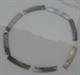 1 inch Black MOP strips 1.5mm width x 25 Length x 1.3mm thickness x 120mm inside diameter