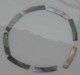 1 inch Black MOP strips 1.6mm width x 25 Length x 1.3mm thickness x 120mm inside diameter 