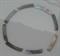 1 inch Black MOP strips 5mm width x 25 length x 1.3mm thickness x 100mm inside diameter