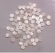1pc White Mother of Pearl dot 6.35mm diameter x 1.3mm