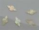 1pc Gold MOP notched diamonds 14.5mm x 1.5mm 