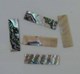 1pc Green abalone slide 8.5mm x 30mm x 1mm  